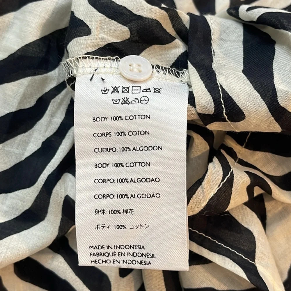 Faithfull the Brand Rylen long sleeve buttondown AYU print size XS/US 2 - Picture 7 of 8